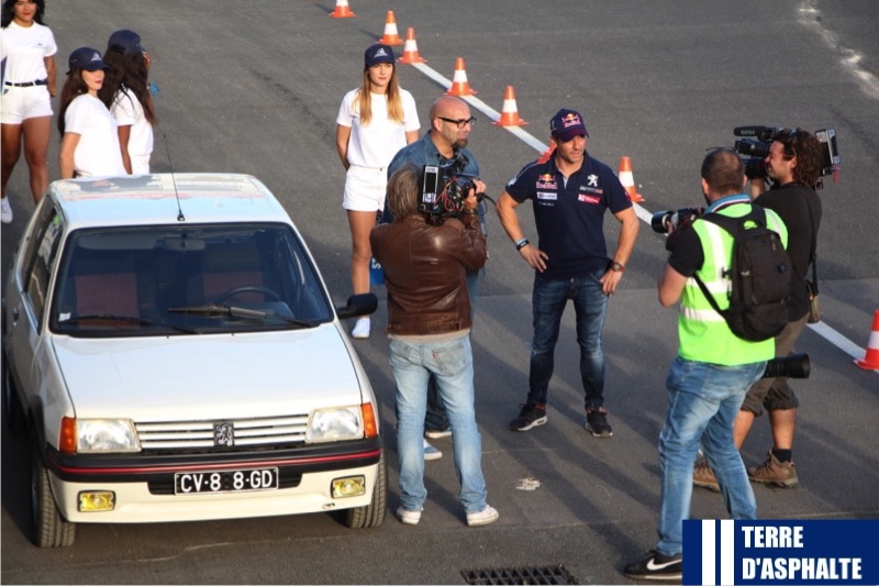 se bastien loeb en interview tv avec la 205 gti